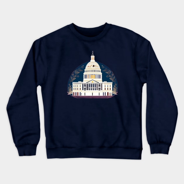 Capitol Crewneck Sweatshirt by Quixotic Oasis
